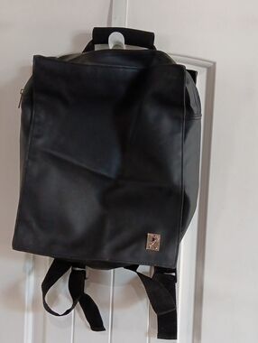 Johnnie Walker Black Waterproof Rubber Backpack Rucksack Minimalist Techwear